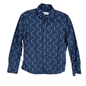 Seaplane Buttondown Shirt Men's Large Navy Blue